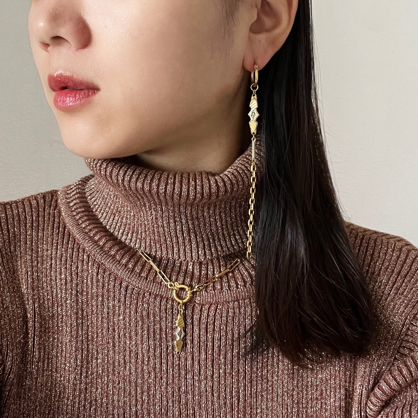 Vintage Toledo gold necklace