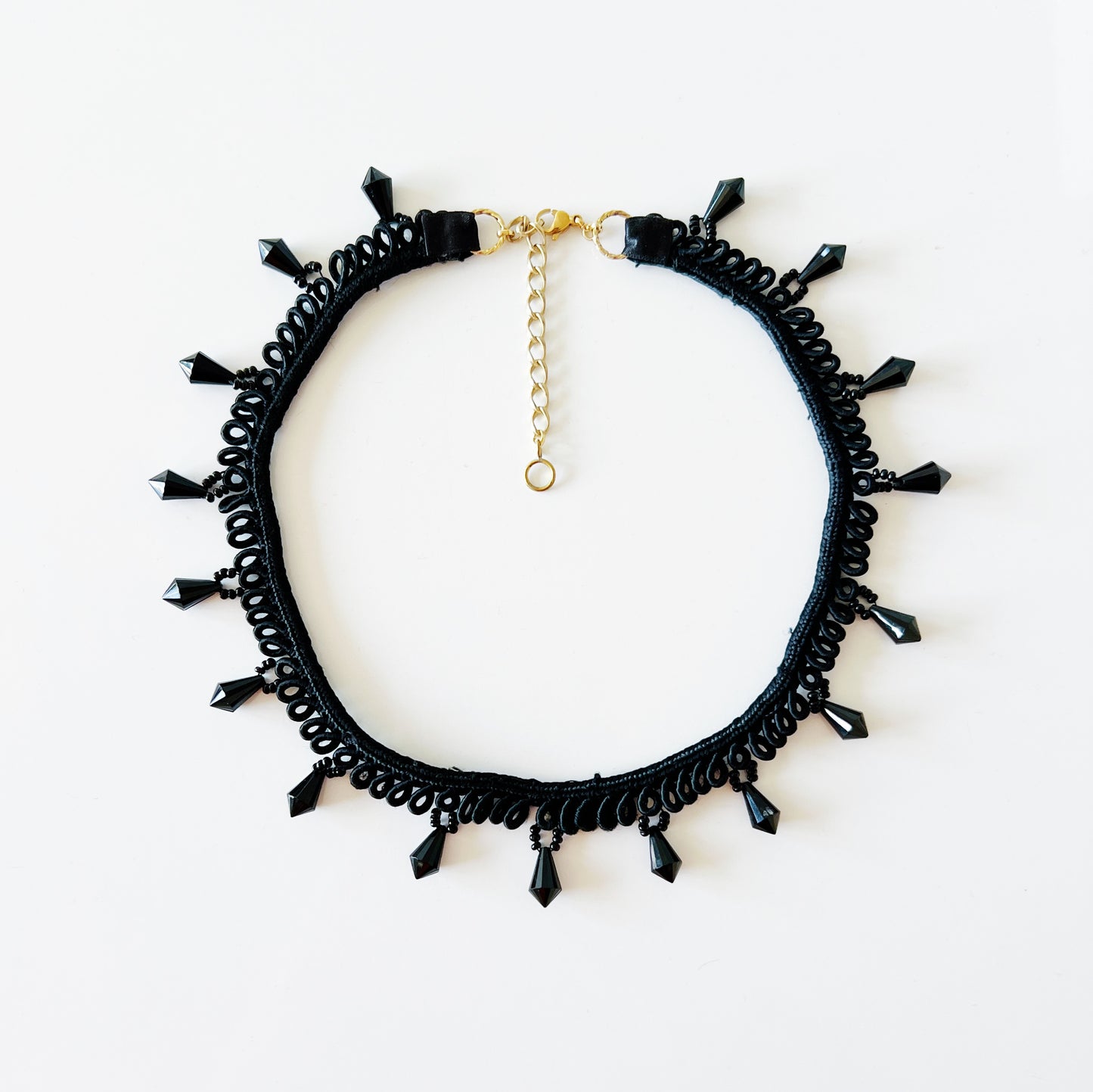 Antique ribbon choker