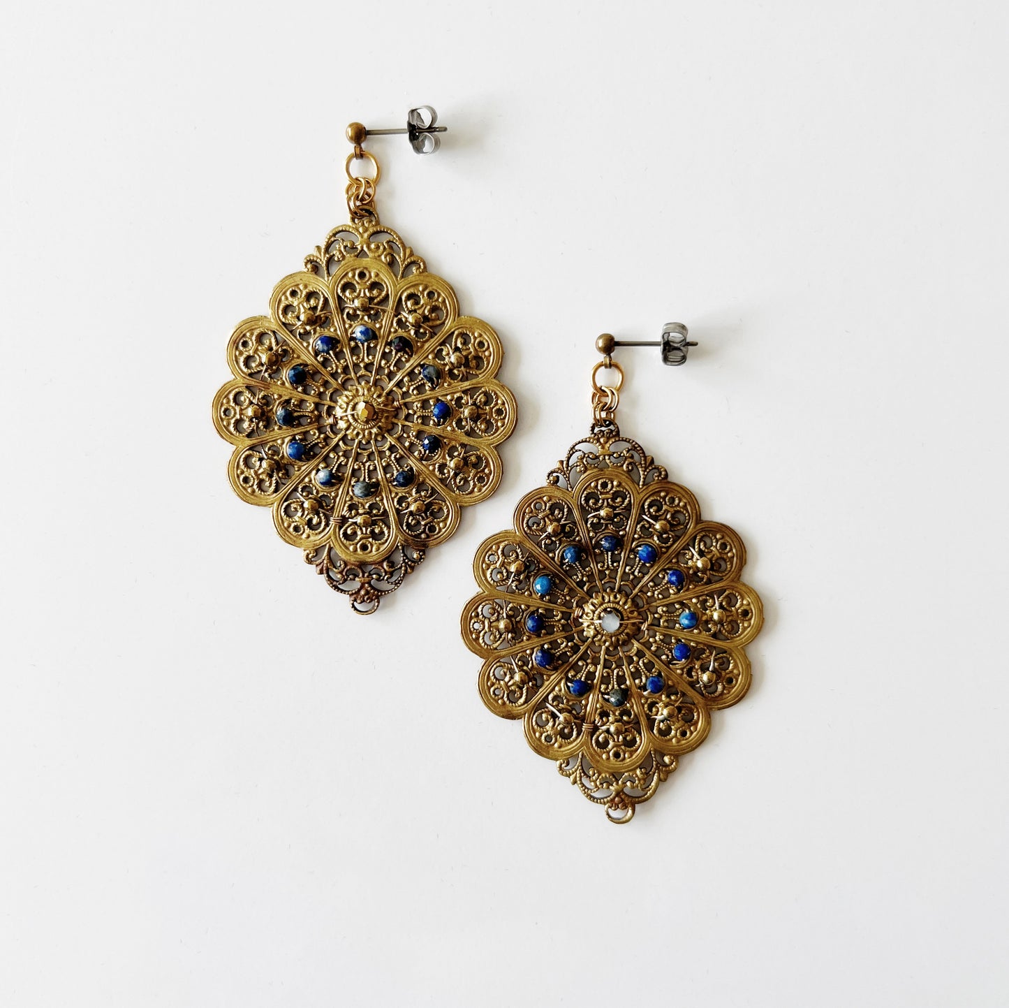 Boucles d'oreilles Vitrail