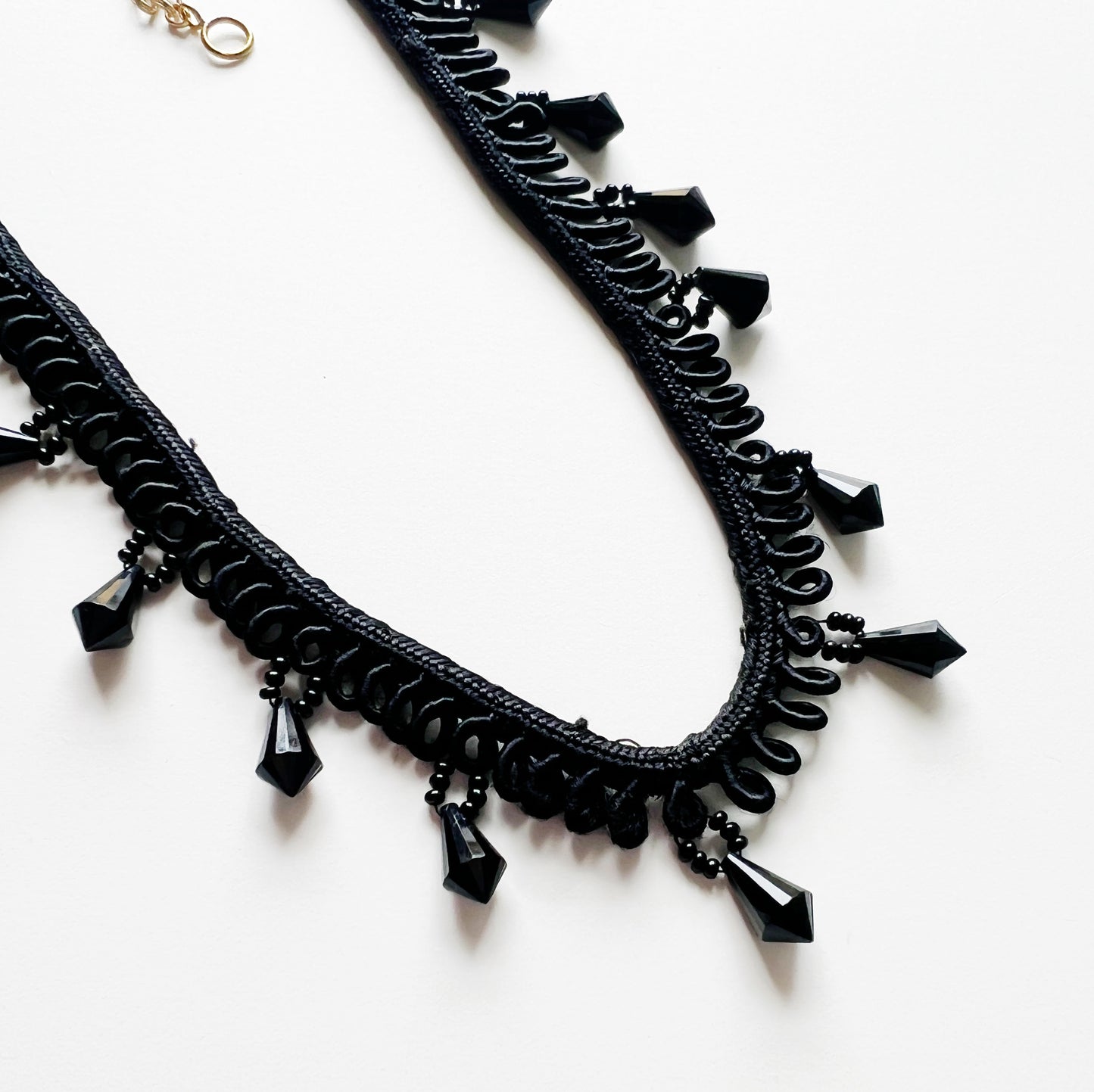 Antique ribbon lace choker