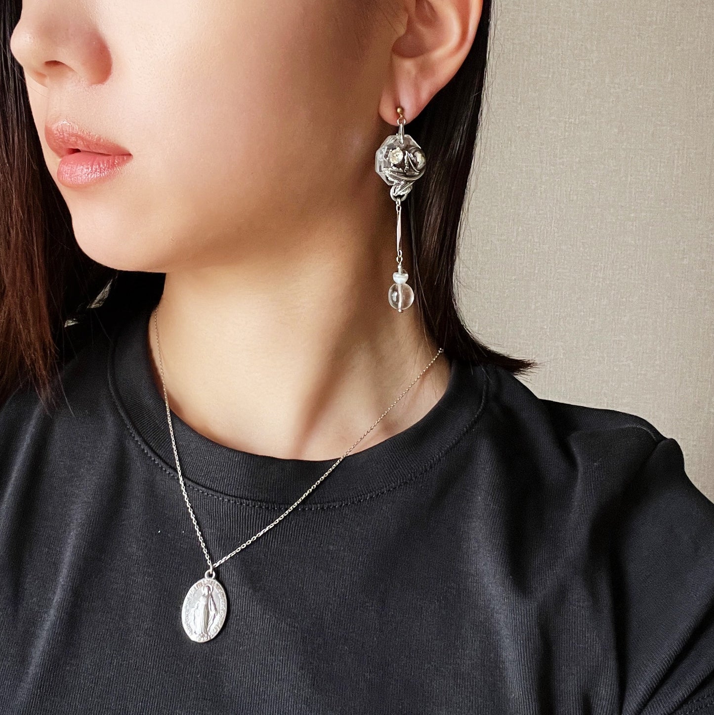 Leaf chandelier earrings