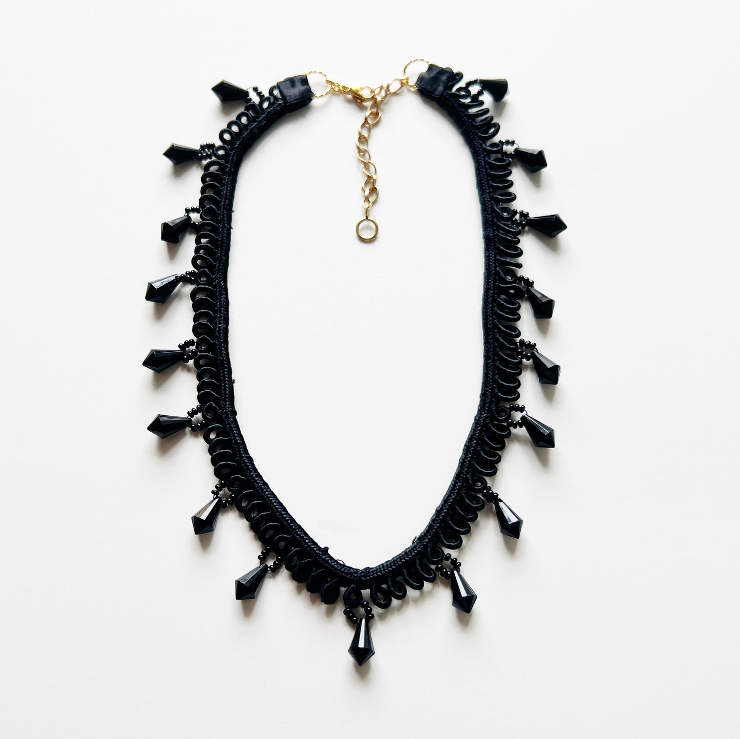 Antique ribbon lace choker