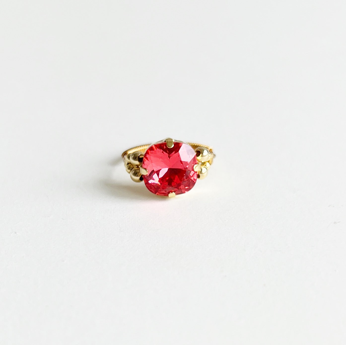 Cabochon ring -sunrise orange-