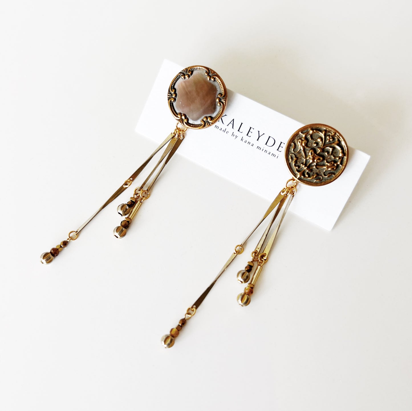 Boucles boutons vintage