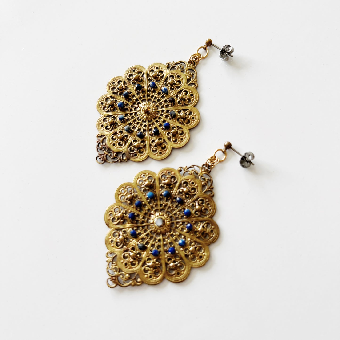 Boucles d'oreilles Vitrail