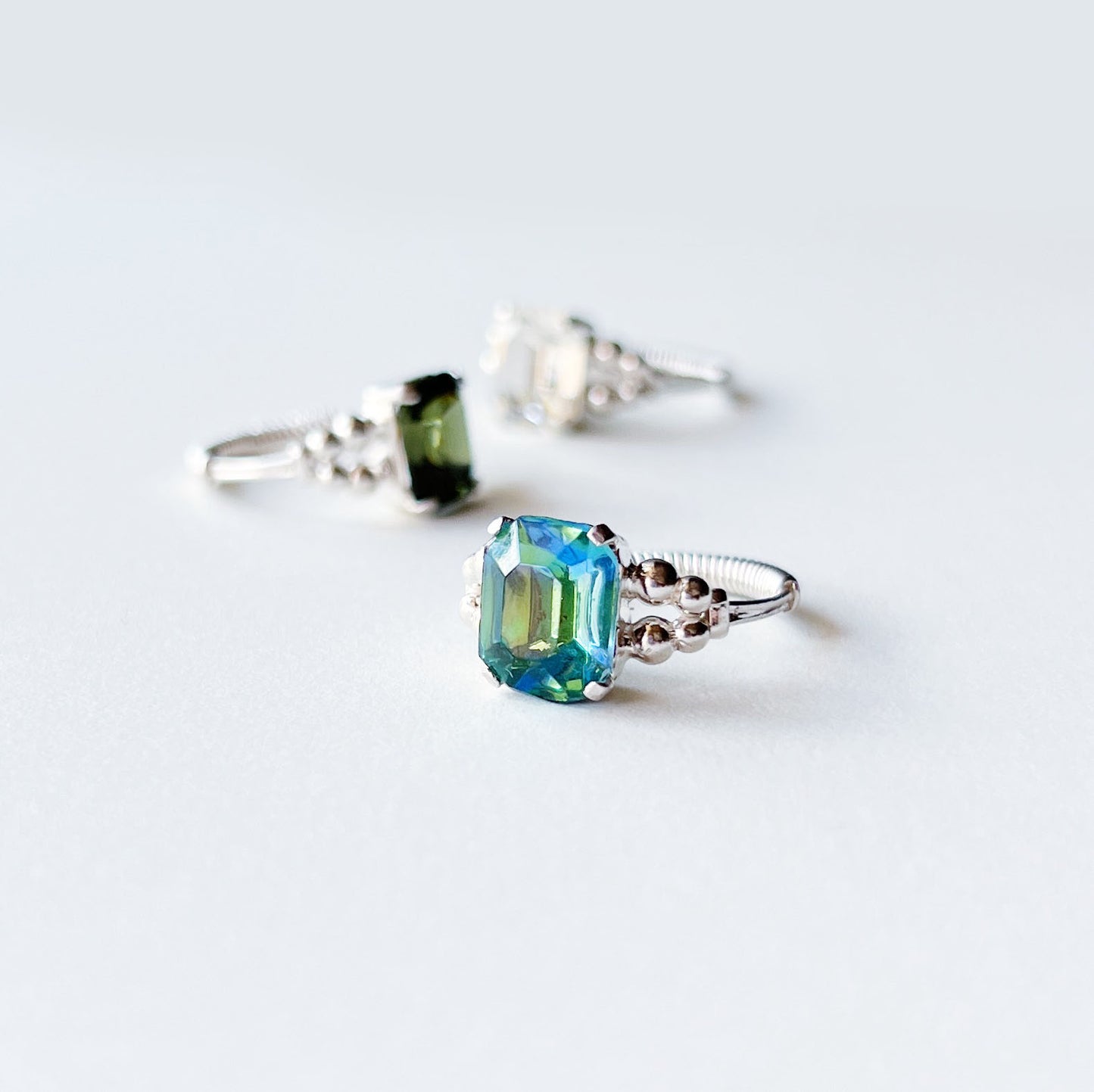 Cabochon silver ring #11