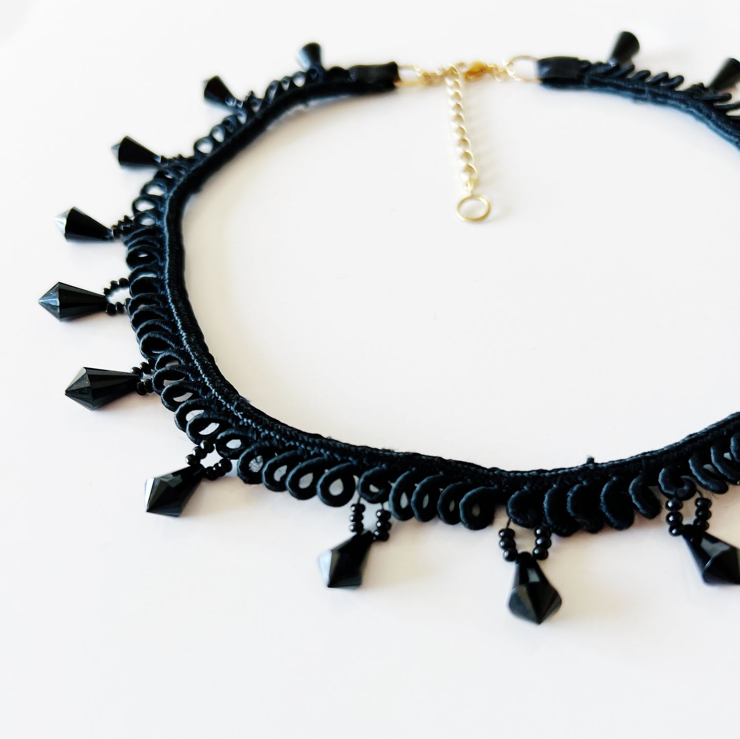 Antique ribbon choker