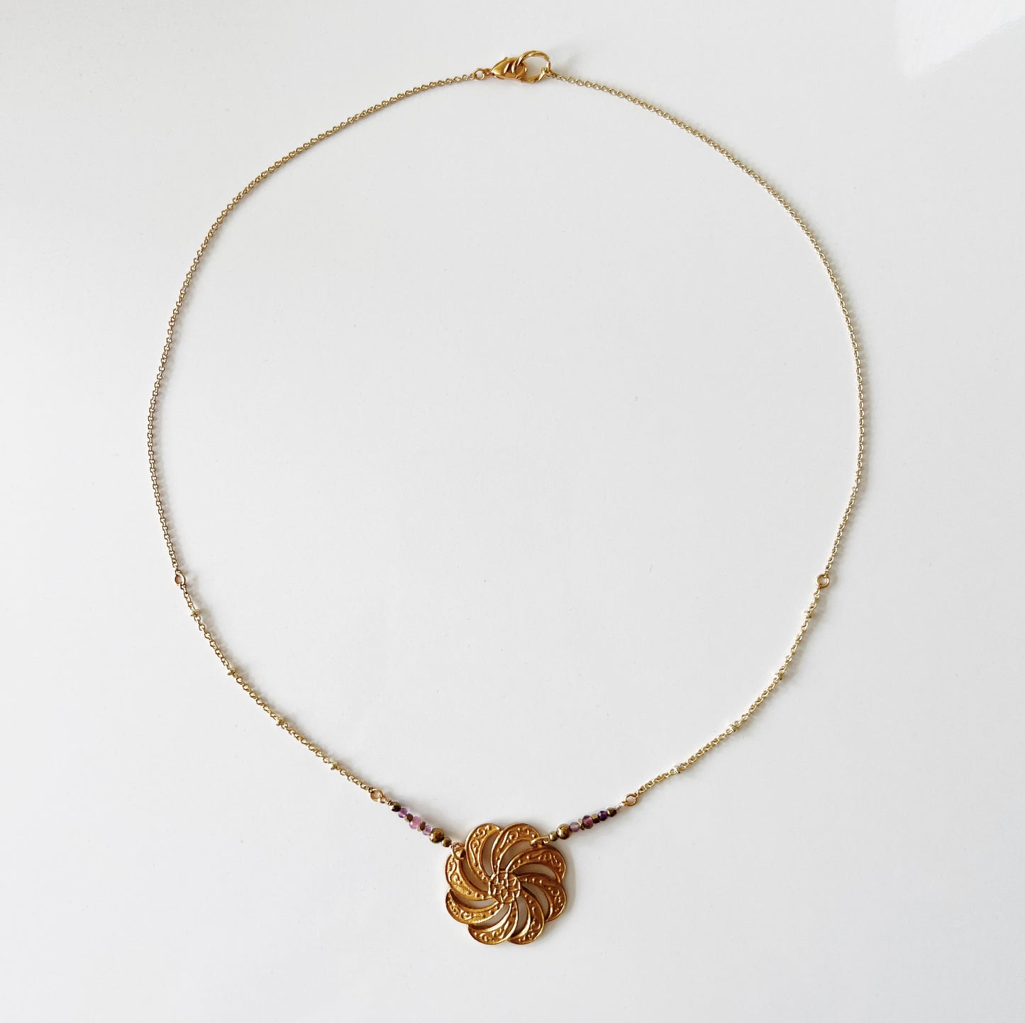 Collier bouton vintage