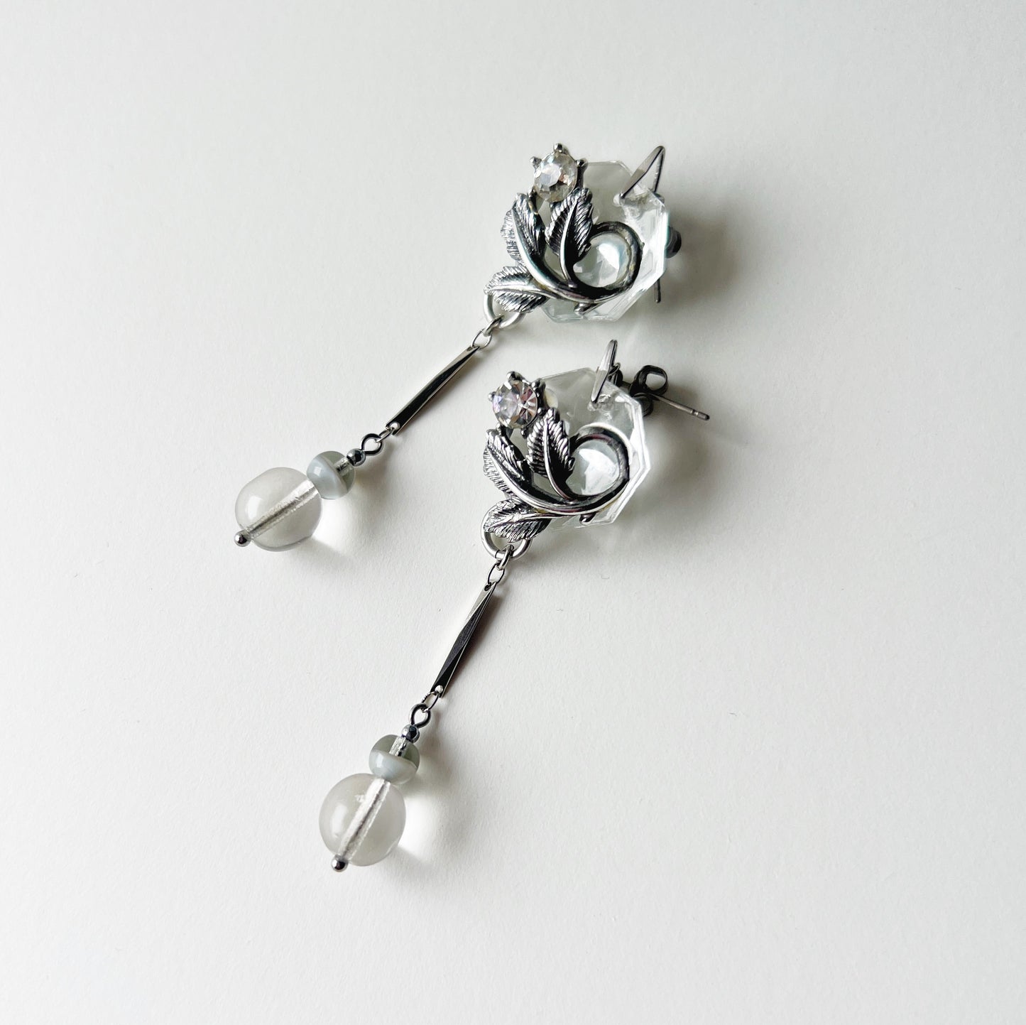 Leaf chandelier earrings