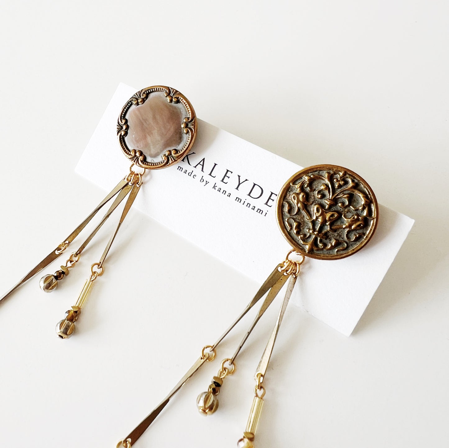 Boucles boutons vintage