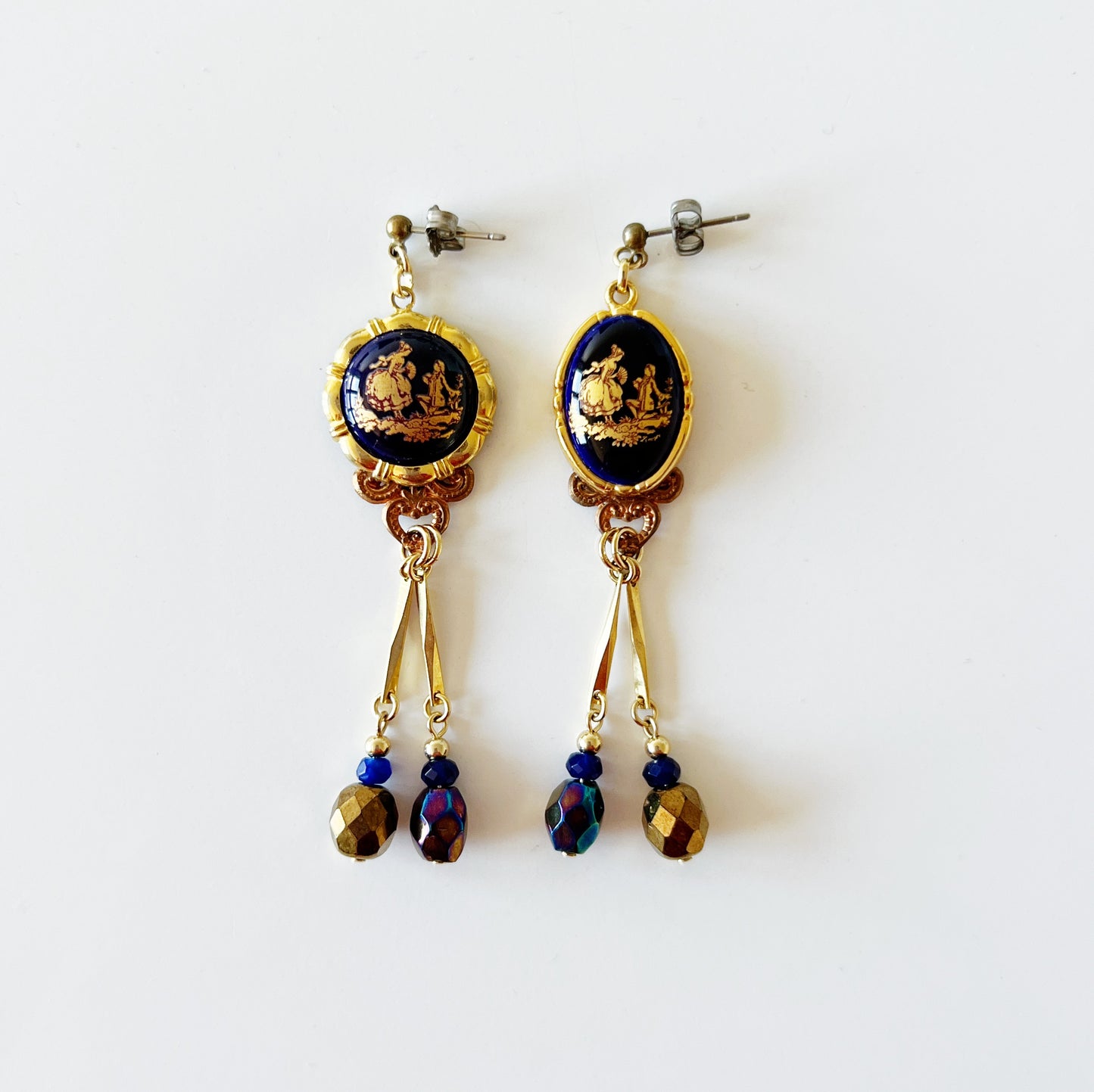 French Limoges Earrings