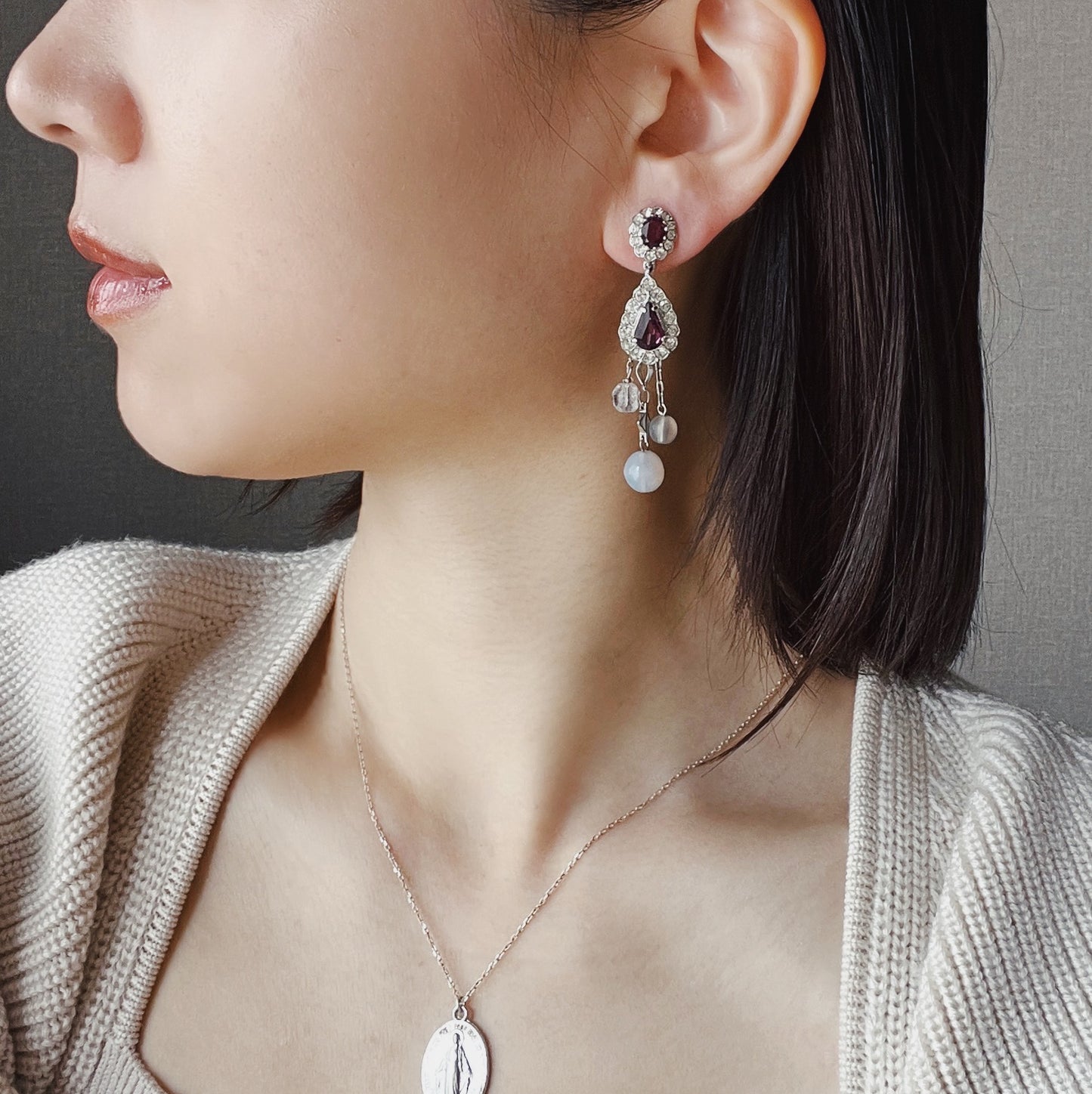 Rain drop earrings