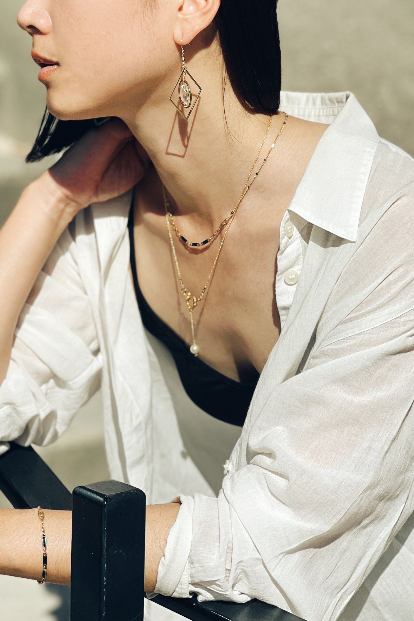 Collier cloisonné et filigrane