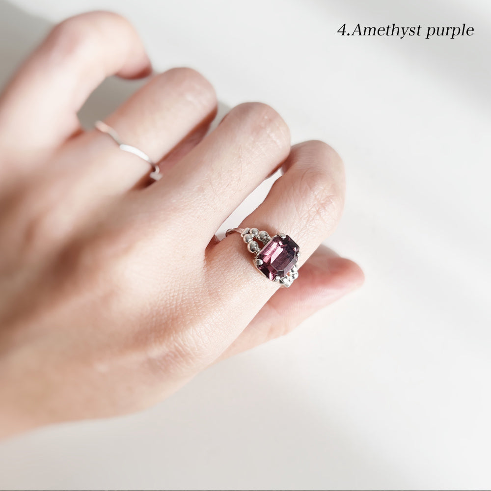 Cabochon silver ring #11