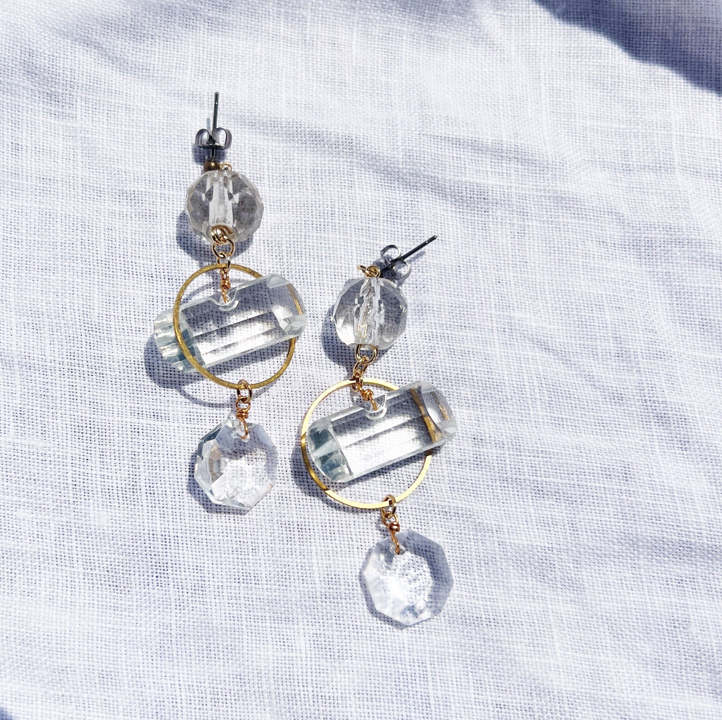 Chandelier earrings -geometry-