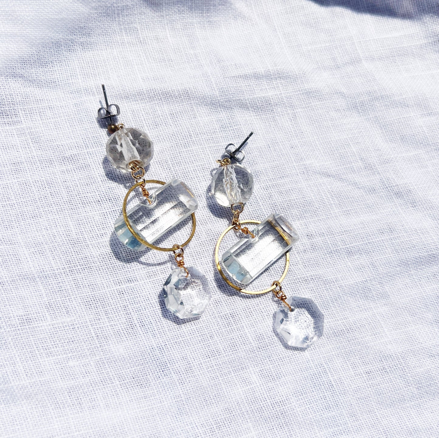 Chandelier earrings -geometry-