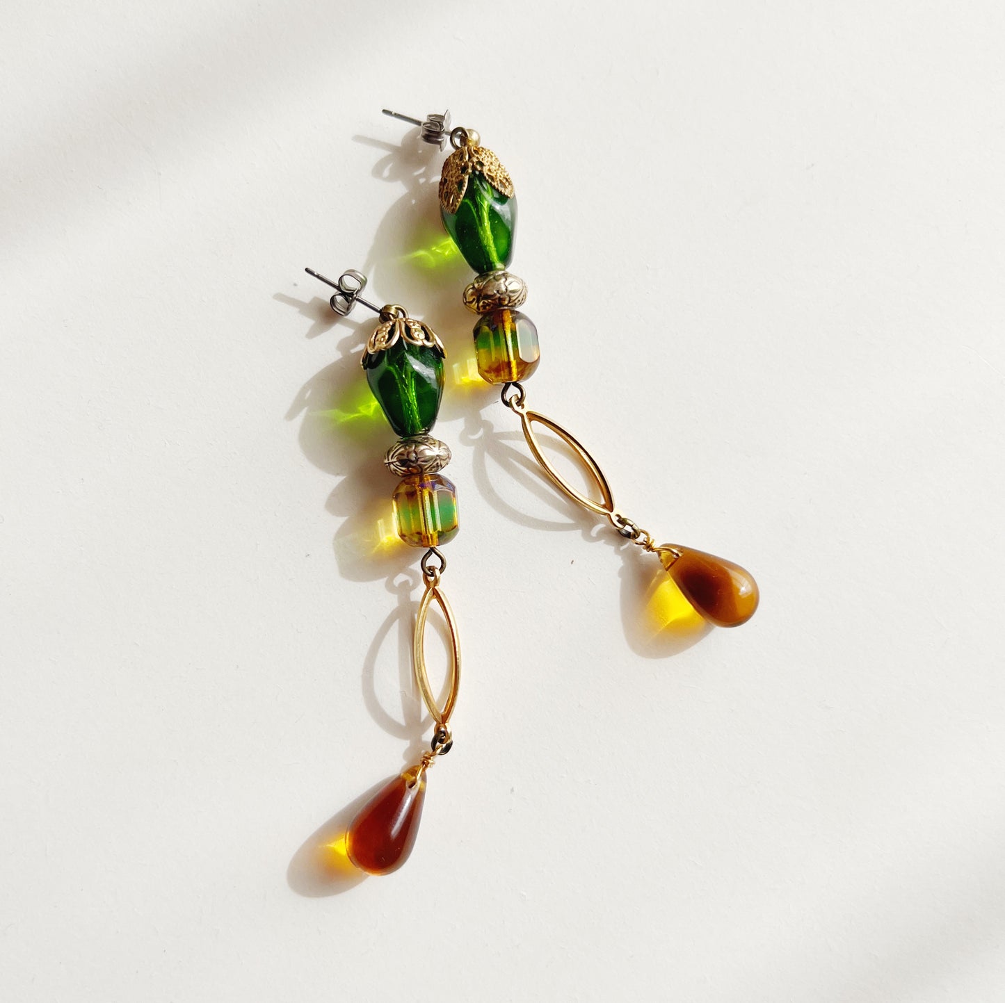 Fruits glass earrings