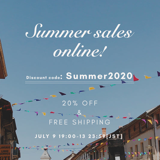【7/9-7/13】Summer sales 2020!