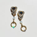 PROMO / Blue heart earrings