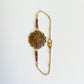 Vintage button bracelet -rose-
