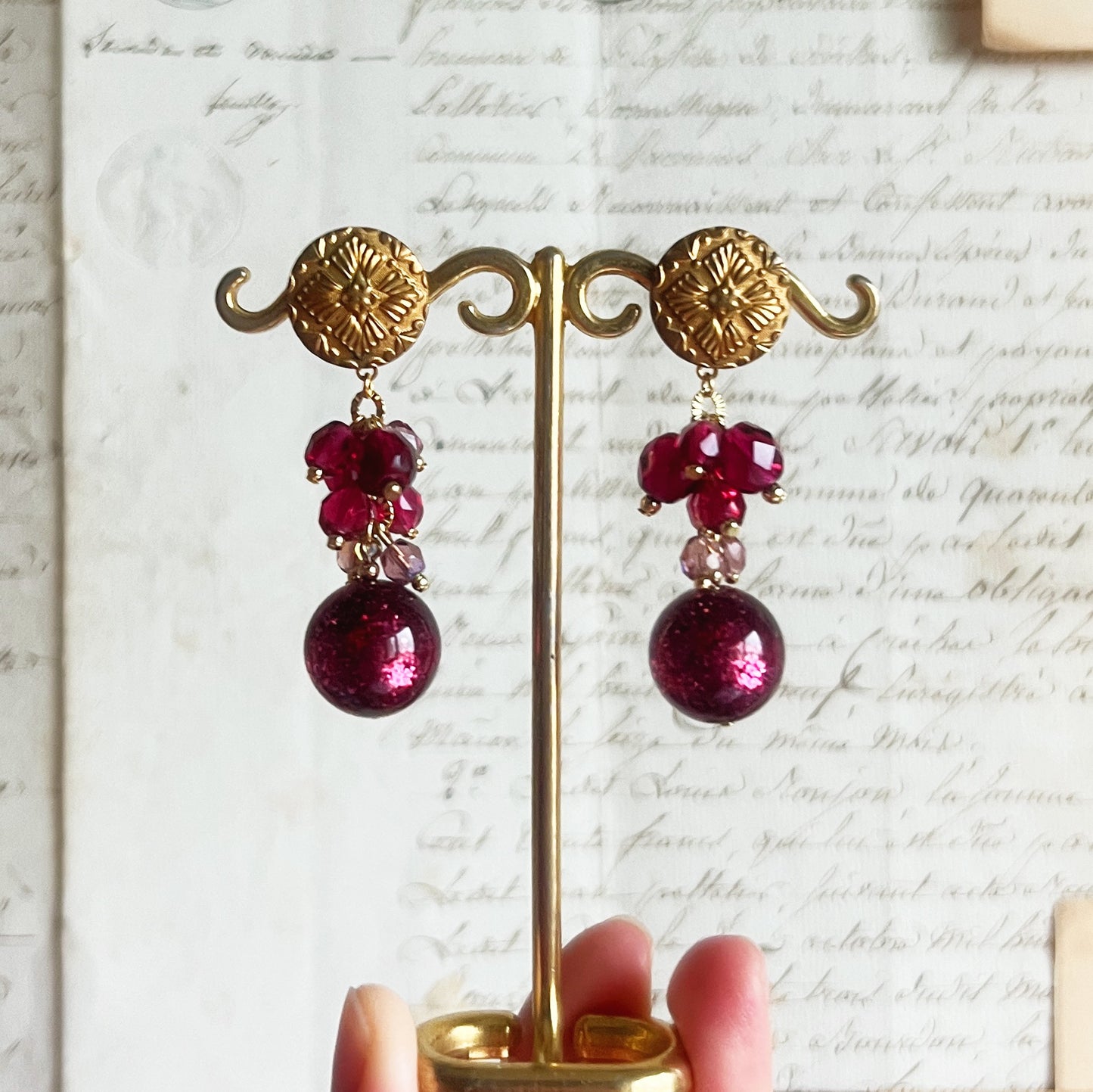 Framboise earrings