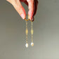 Freshwater pearl earrings -long-