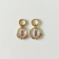 PROMO / Boucles d'oreilles Lune -Raisin-