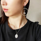 Crystal hoop earrings