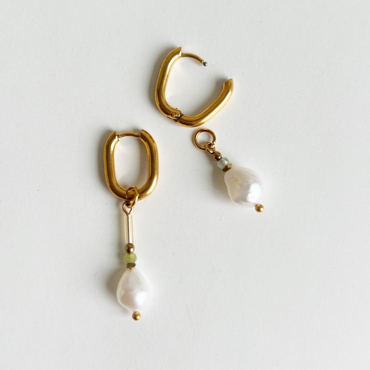 Freshwater pearl earrings -little-