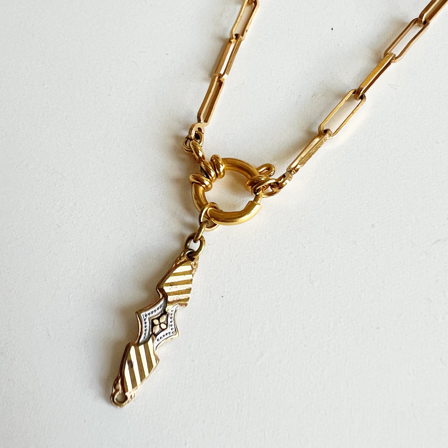 Vintage Toledo gold necklace