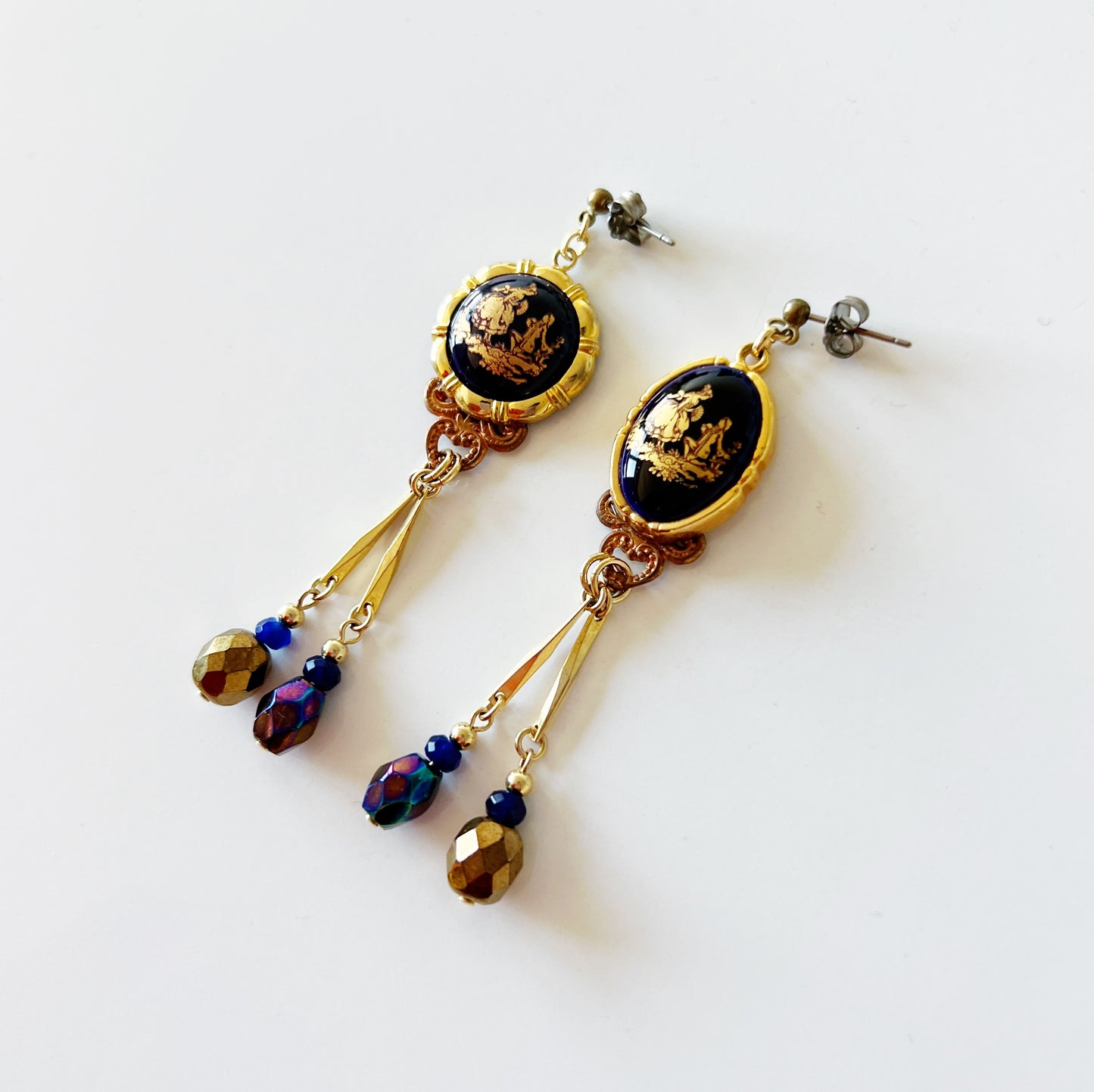 French Limoges Earrings