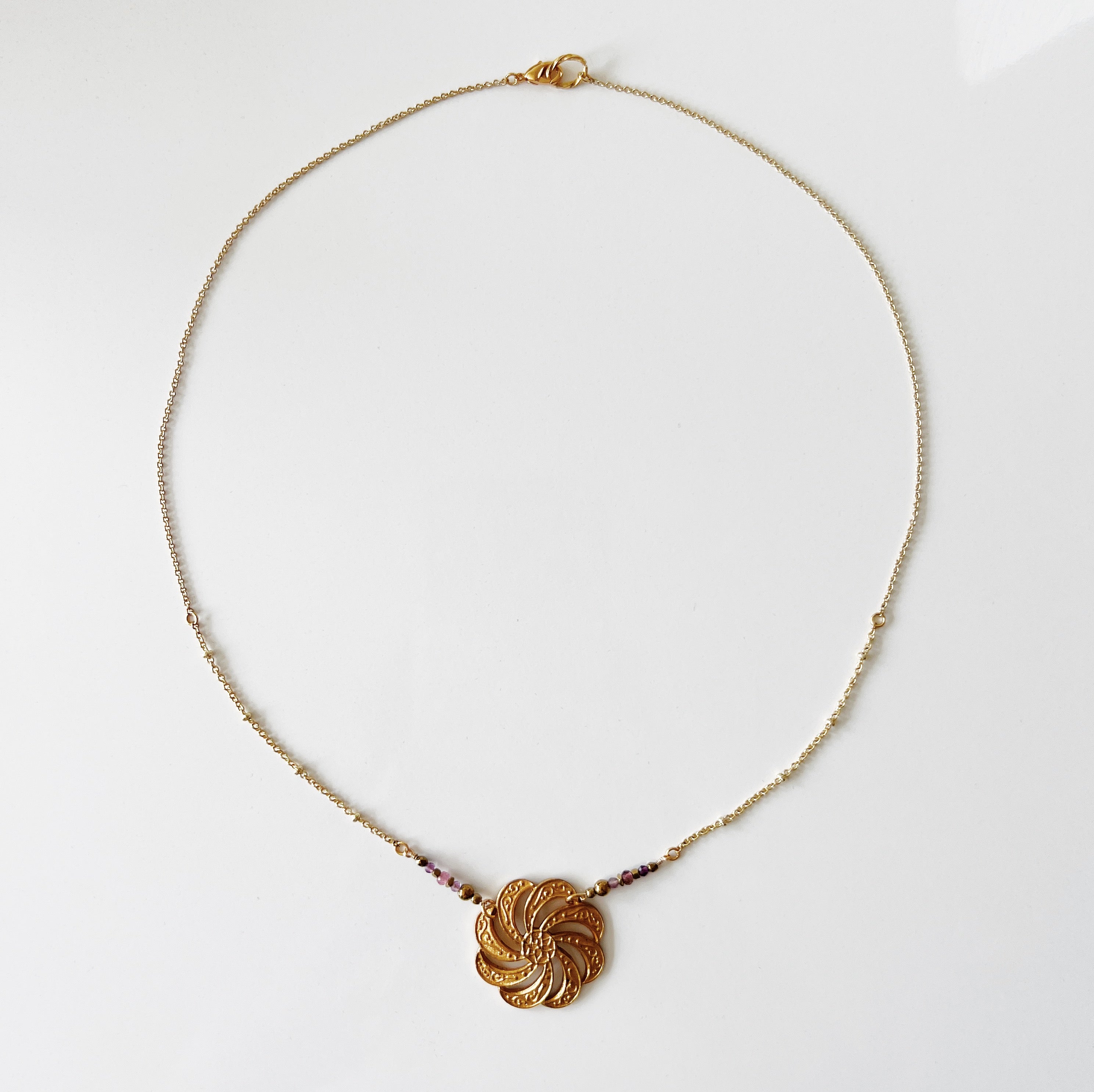 PROMO / Collier bouton vintage