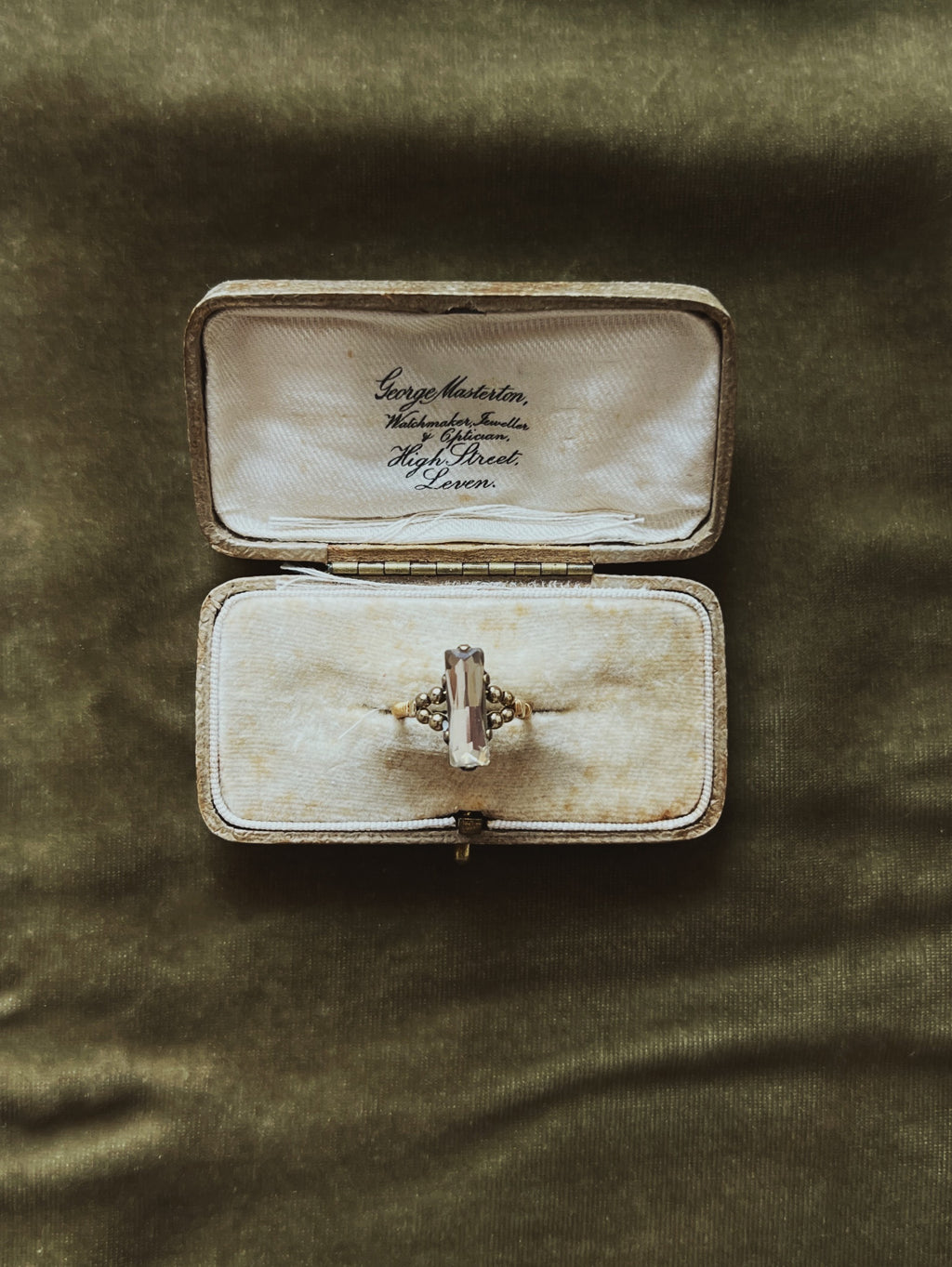 Cabochon ring / Champagne