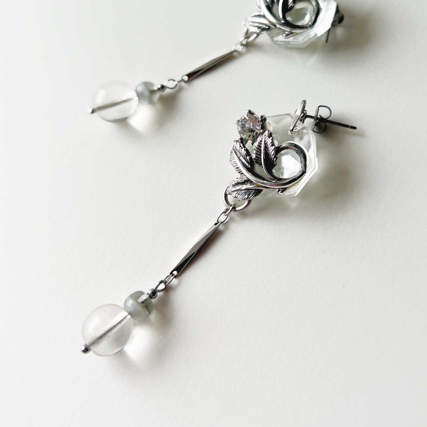 Leaf chandelier earrings