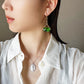 Swing earrings -green-