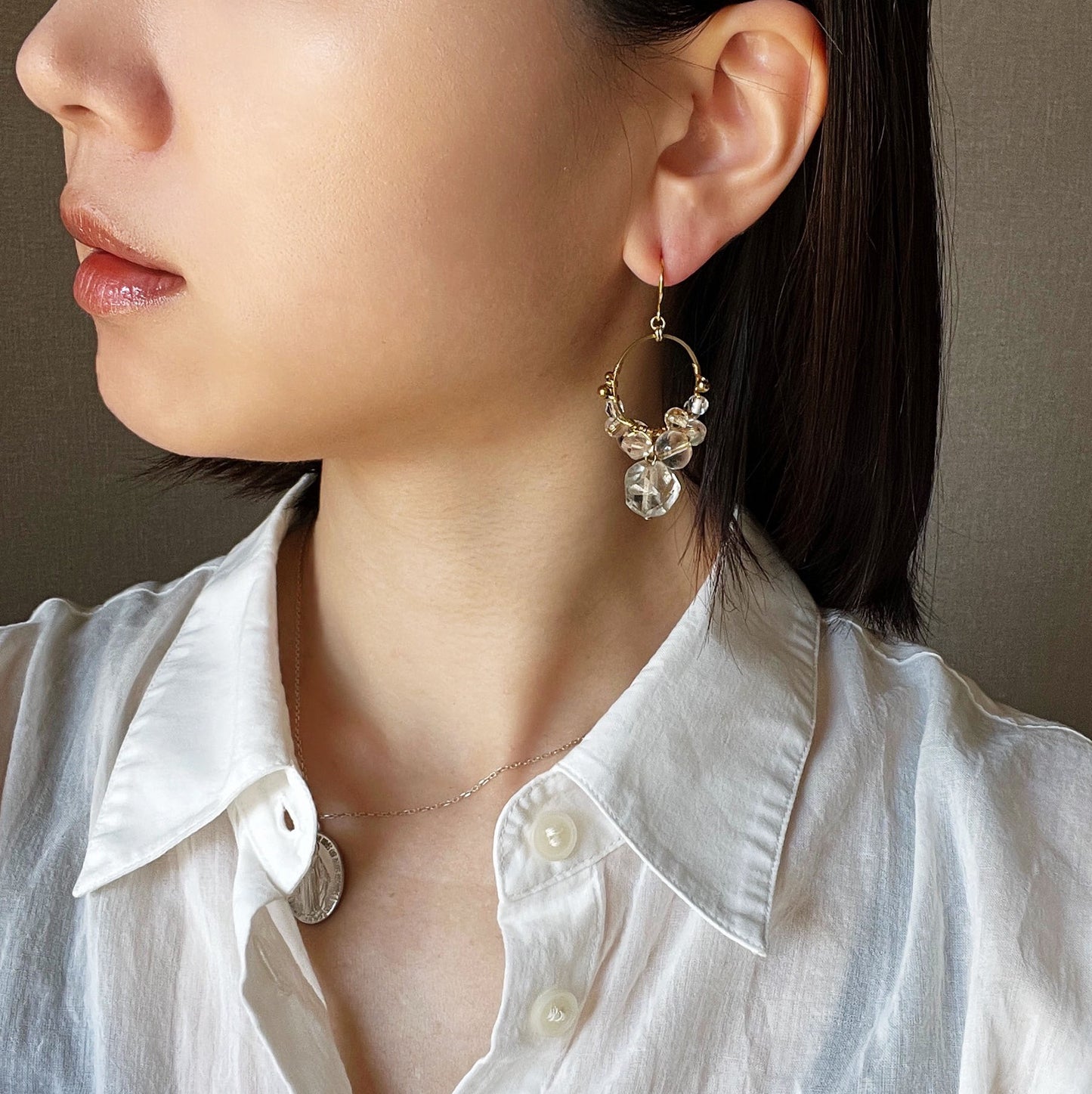 Ocean bubbles earrings -crystal-
