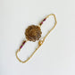 Vintage button bracelet -rose-
