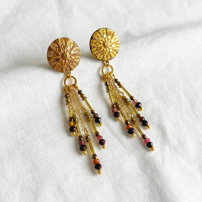 Cathedral earrings -sunset-