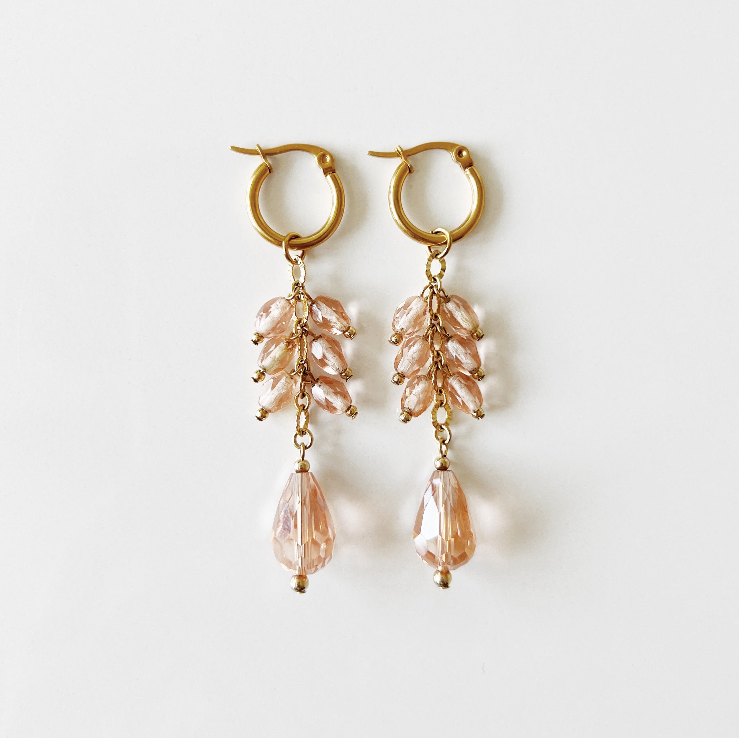 PROMO / Boucles verre pêche