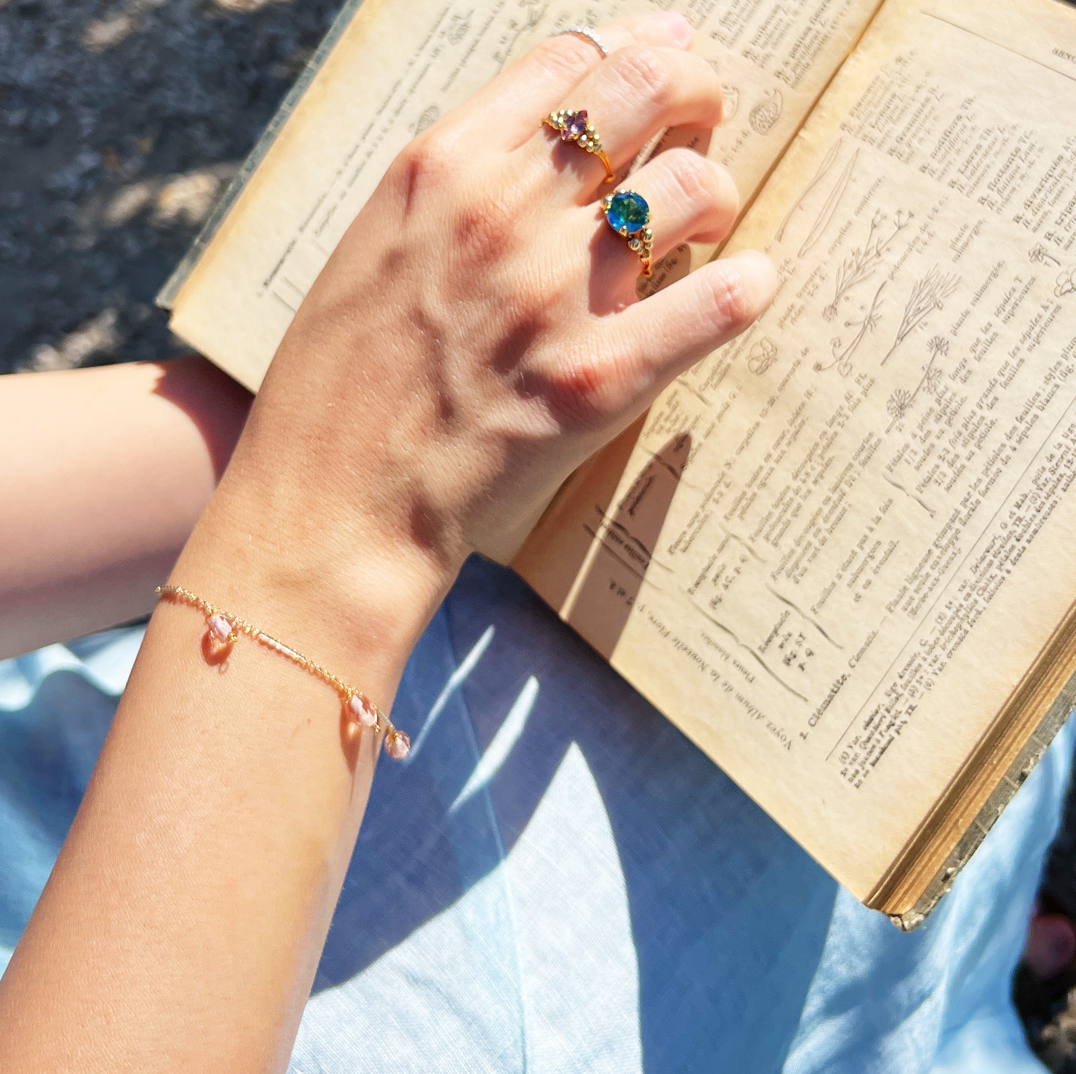 Cabochon ring / Méditerranée