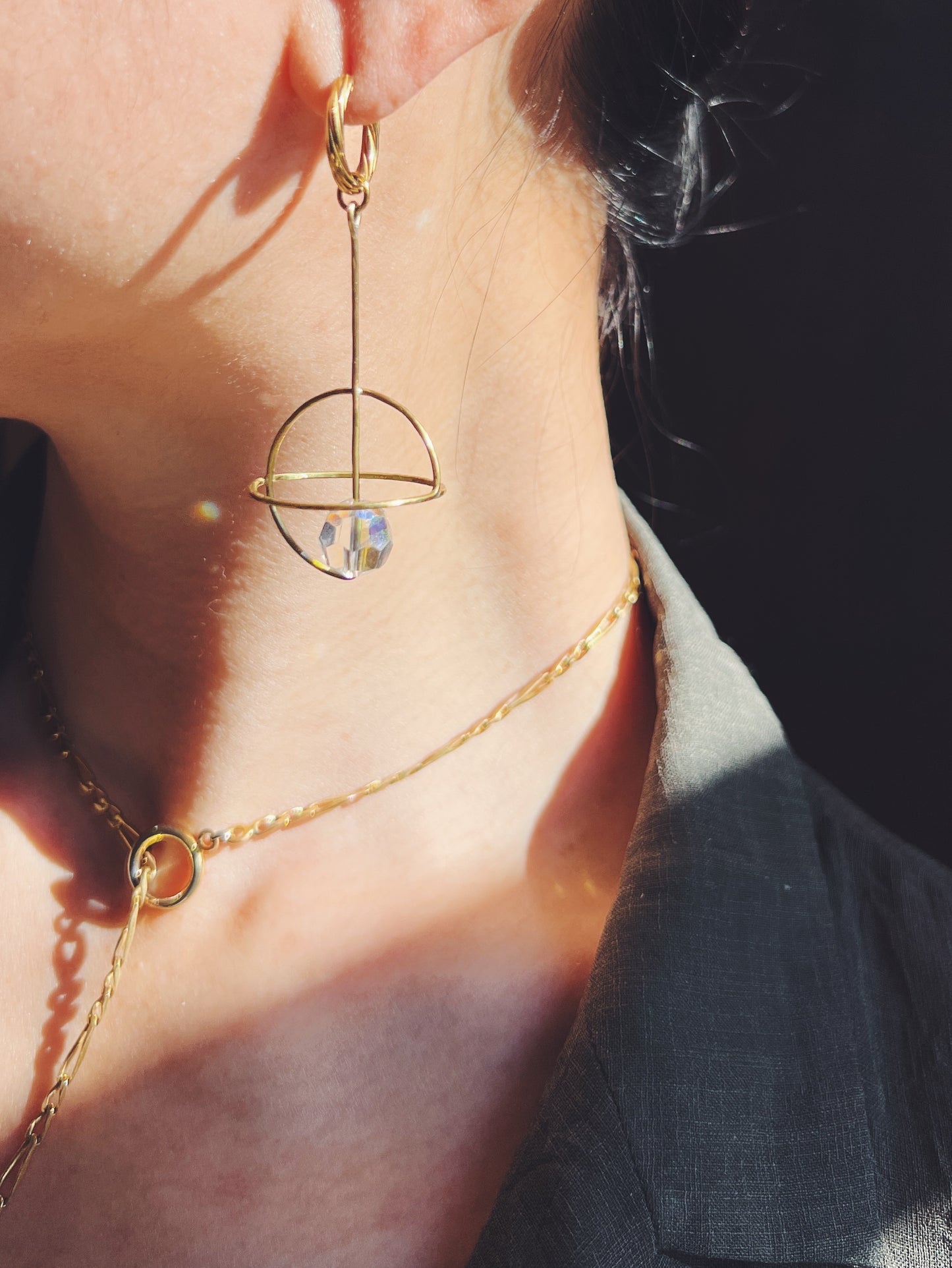 Boucles d'oreilles Planète
