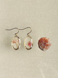 Boucles d'oreilles Washi / Pétales d'œillet