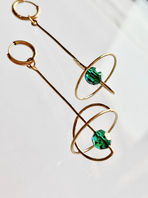 Boucles d'oreilles Planète / L