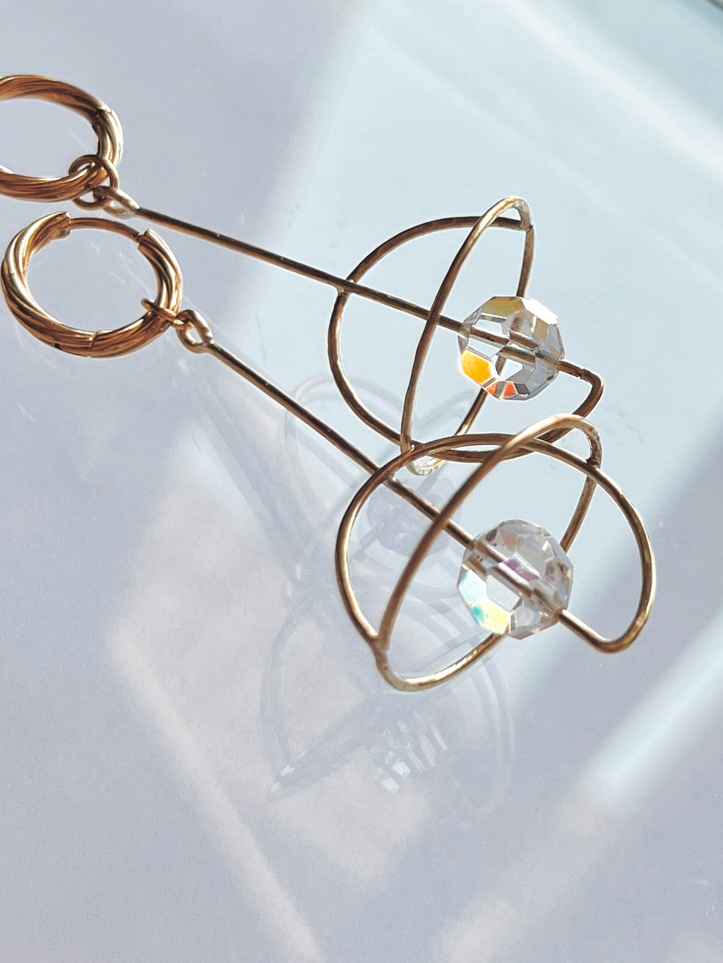 Boucles d'oreilles Planète / M