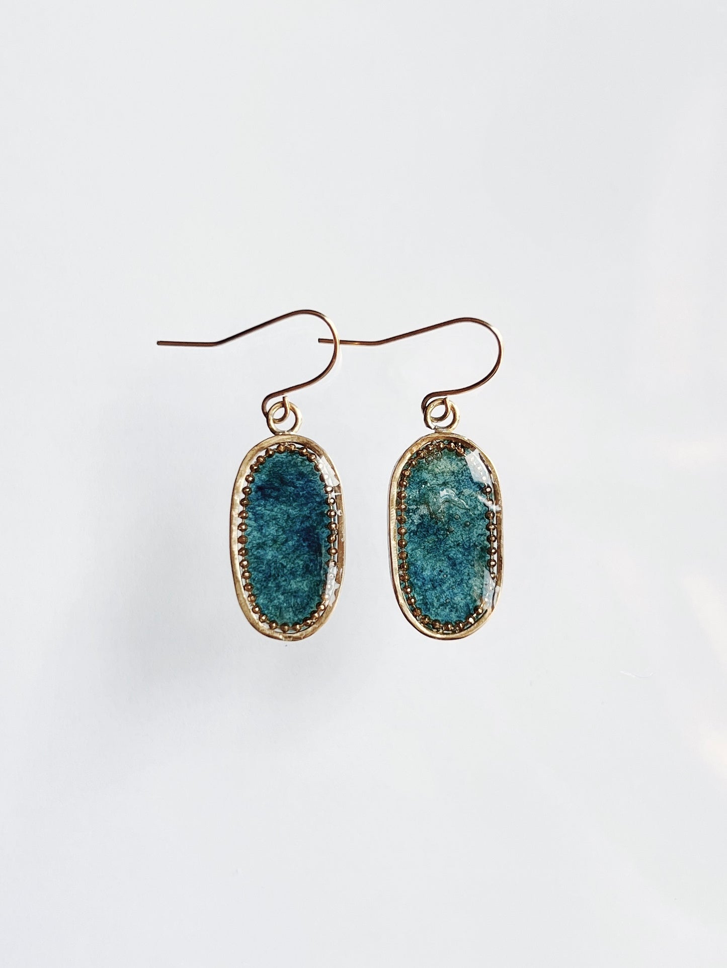 Boucles d'oreilles Washi / Ovale