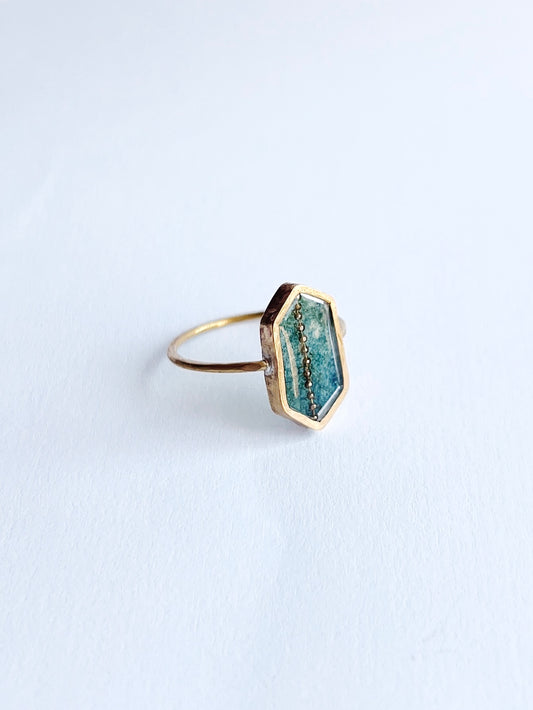 Bague Washi / Hexagone
