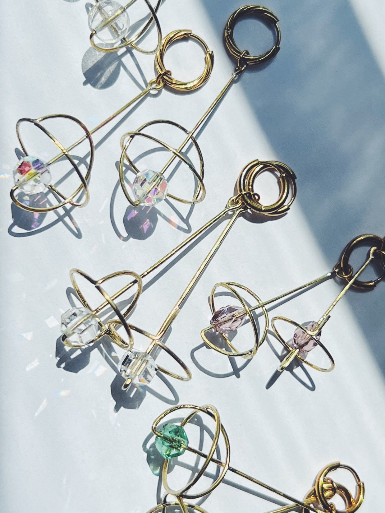 Boucles d'oreilles Planète
