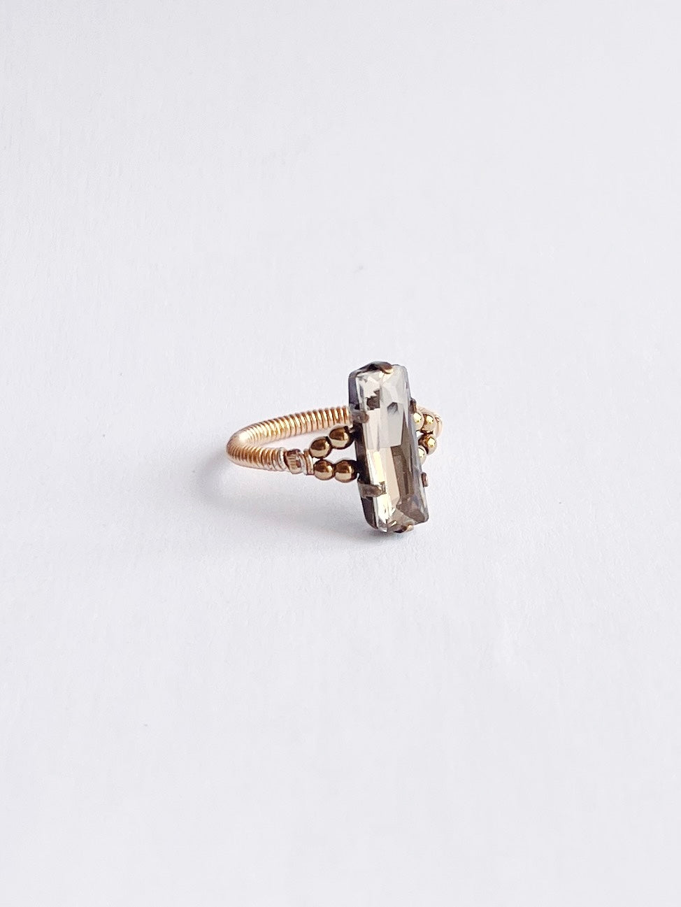 Cabochon ring -asagi blue-