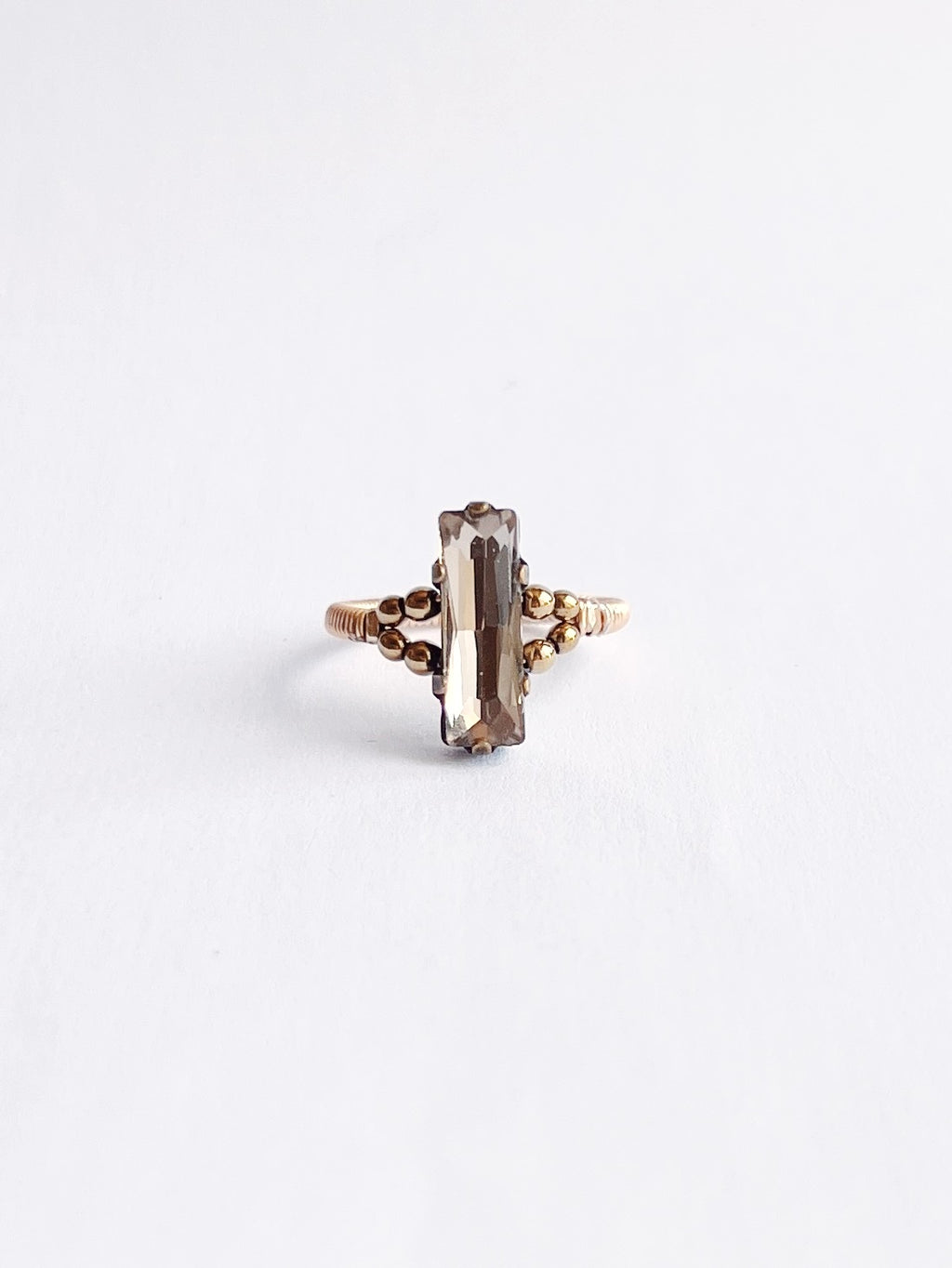 Cabochon ring / Champagne
