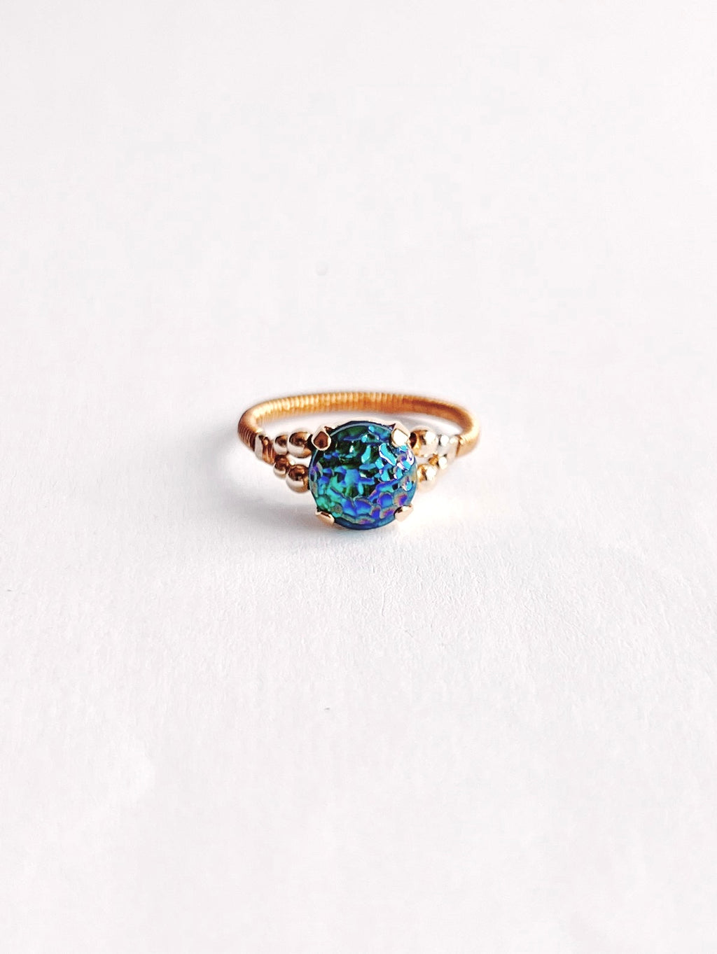 Cabochon ring / Melon